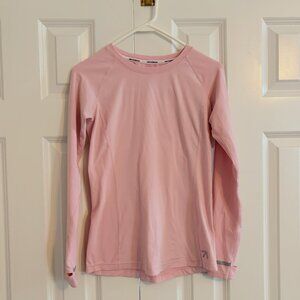 New Balance 0683 Pink Long Sleeve Running Top with Thumb Holes Women S